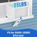 Window Air Conditioner Support Bracket, Light Duty Up to 85 lbs, Indoor Installation with Drill Required Adjustable Window AC Bracket for Apartments & Houses, 13 Inch