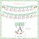3 x Locally Grown Baby Shower Bunting Banner, Farmer's Market Party Garland Decorations, Theme Farm Fruit and Vegetables Banner for kids Boys Girls Produce Stand