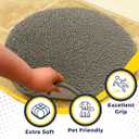 Muddy Mat Shown on TV Super Absorbent Microfiber Dog Door Mat for Muddy Paws, Non-Slip Washable Pet Rug, Quick Dry Chenille Entryway Carpet, Machine Washable Indoor Outdoor Mat, Grey Round 6ft