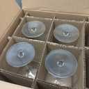 Libbey Signature Stratford Wine Glasses Set of 4, 24 oz Unique Red Wine Glasses, Stemmed Large Wine Glass Set