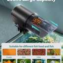 Automatic Fish Feeder Dispenser for Aquarium: 200ml Large Capacity Auto Feeders for Small Tank Turtle Betta Koi - Battery Food Feeding Timer for Flakes Pellet Vacation Weekend Day