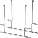 Hicarer 2 Pcs Anti Sail Mud Flap Bracket 26 x 21 Inch Chrome Plated Mudflap Hanger Holder, Keep Mudflaps Straight and Flat, Bolt or Weld on to Truck or Trailer, Silver