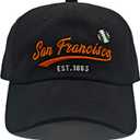 Cap Hat Classic Vintage Embroidered Hat Cap for Men Women Teenager Cap Adjustable (Medium, San Francisco G)