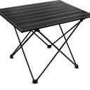 Folding Camping Table – Ultralight Aluminum Portable Table for Camping, Hiking, Backpacking, Picnic, Beach, BBQ – Compact Lightweight Collapsible Travel Side Table for Outdoor, RV, Fishing