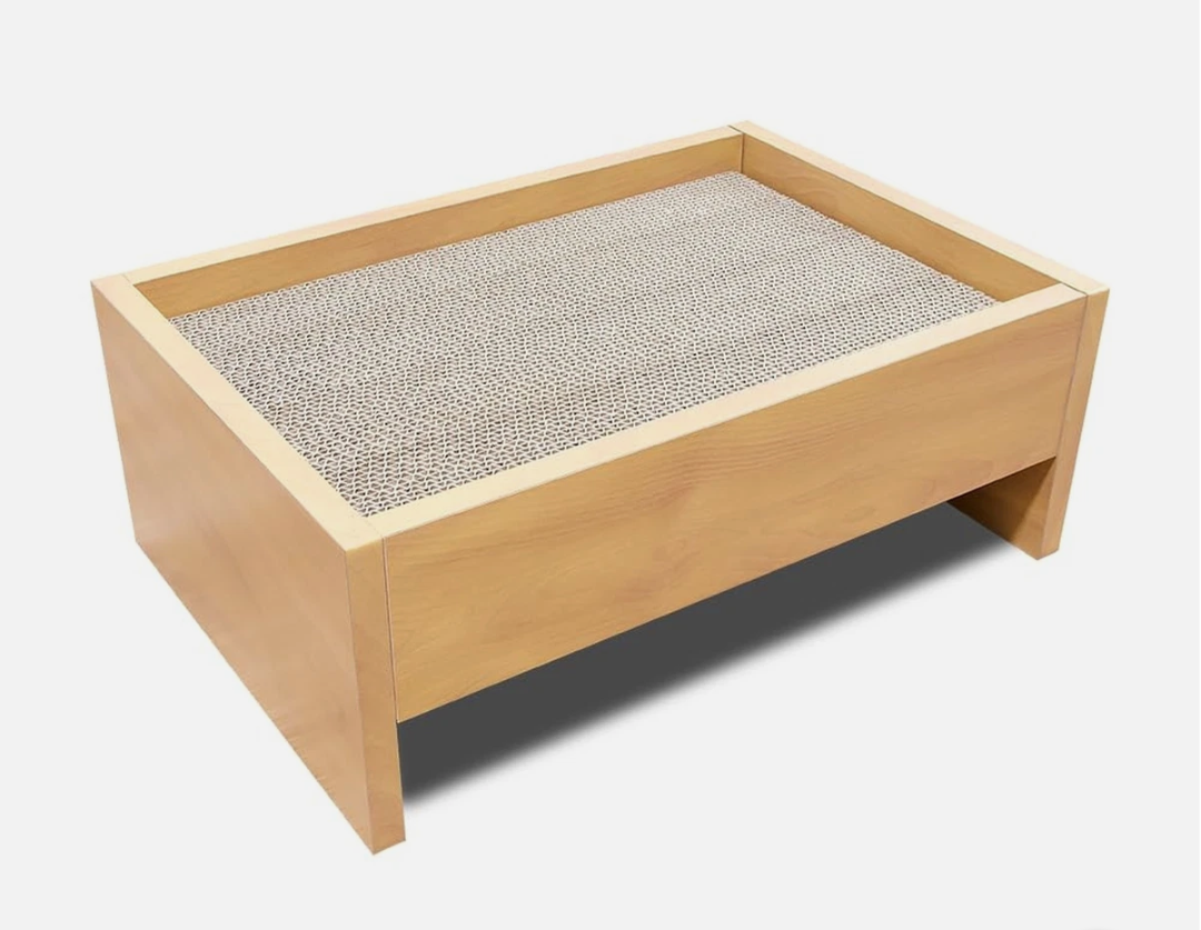Reversible Cat Scratcher Bed, Stylish Nordic Design for Indoor Cats, Non-Toxic