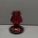 Hummingbird Feeder, BOLITE Glass Hummingbird Feeders for Outdoors Hanging, with Ant Moat and Five Feeding Ports, 22 Ounces, Leak Proof, Red, Birthday Gifts for Women Men, Gifts for Mom Dad