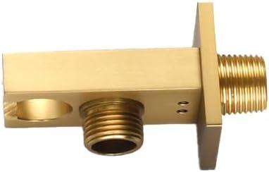 Wall Mount Handheld Shower Head Bracket Holder, Stainless Steel Hand Wand for Handheld Shower, Brushed Gold