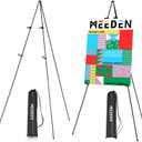 MEEDEN 2 Pcs Easel Stand for Painting and Display: 63" Art Metal Easel Sign Stand with Bag - Portable Foldable Instant Tripod Display Easel Stand for Wedding, Painting Canvas, Presentations, Posters