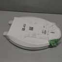 KOHLER 4636-RL-0 Cachet ReadyLatch Elongated Slow Close Toilet Seat, Soft Close Toilet Seat Quiet Lid, Contoured Grip-Tight Bumpers Installation Hardware, Apartment Essentials, White