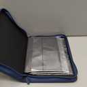 Premium 4 Pocket Zip Card Binder, Trading Card Binder for 320 Cards, Portable PU Card Collection Binder, Collector Card Album Folder for Game & Sports Cards, Navy Blue (4 Pocket - 10.2" x 7.5")