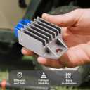 Golf Cart Voltage Regulator Rectifier, Fits 1991-Up Yamaha G8 G9 G11 G14 G16 G20 G21 G22 G23 G27 G28 G29, OEM# JF2-81910-01-00