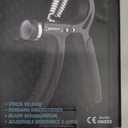 AIXPI Grip Strength Trainer, Hand Grip Exerciser Strengthener with Adjustable Resistance 11-132 Lbs (5-60kg), Forearm Strengthener, Hand Exerciser for Muscle Building and Injury Recover 1 PACK (Black)