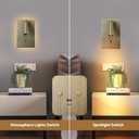 ZEROUNO Wall Mounted Reading Light Set of 2,Dimmable Adjustable Headboard Plug in Wall Sconce with USB A+C Ports,Touch Control Wall Light for Bedroom Bedside Lamps