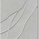 NANKAI Art Hand-Painted Thick Texture White Minimalist Oil Painting 45x30 inch Large Home Wall Decorative Art Oil Painting (Nkhb170)