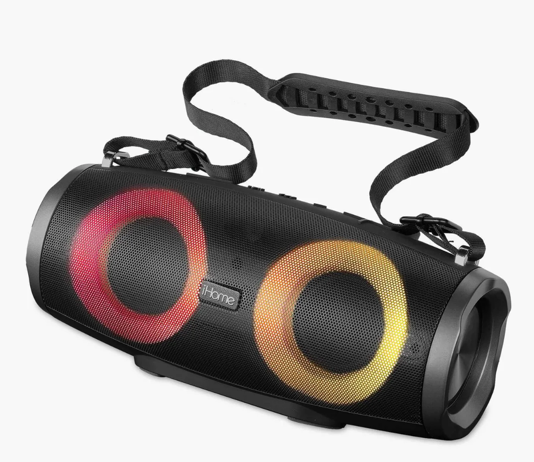Bluetooth Speaker Boombox with FM Radio and Color Changing Lights 