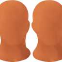 HOMELEX 2 Pieces Full Face Mask, BW 2nd Skin Masks,Halloween Spandex Hood for Unisex Cloth (Orange)