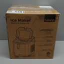 Silonn Ice Maker Countertop, Portable Ice Machine with Carry Handle, Self-Cleaning Ice Makers with Basket and Scoop, 9 Cubes in 6 Mins, 26 lbs per Day, Ideal for Home, Kitchen, Camping, RV (Black)