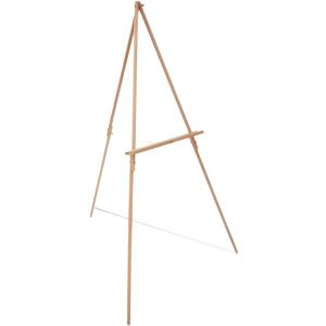 Traditional Beechwood Wooden Easel Stand for Sign - Lightweight, Foldable & Portable Canvas Holder - Floor Canvas Stand for Painting, Display & Sketching - Paint Stand for Canvas up to 30"