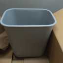 Rubbermaid Commercial Products Resin Wastebasket/Trash Can, 7-Gallon/28-Quart, Gray, Plastic, for Bedroom/Bathroom/Office, Fits Under Desk/Sink/Cabinet