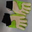 Sportout Kids Goalkeeper Gloves, Soccer Gloves with Double Wrist Protection and Non-Slip Wear Resistant Latex Material to Give Splendid Protection to Prevent Injuries (Green, 6)
