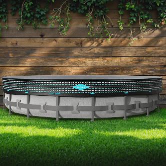 POOLHACKER 21FT Round Pool Cover, Pool Covers for Above Ground Pools, Winter Pool Cover, Above Ground Pool Cover, Tear-Resistant & Dustproof（Black）