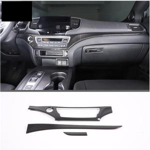 Compatible for Pilot 2015-2022 ABS Carbon Fiber Style Car Center Console Dashboard Panel Decorative Stickers Interior Accessories(Carbon Fiber)