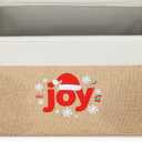 Lukeline Christmas Basket Storage Gift Basket Empty, 15.5 x 11.6 x 9.4 Storage Baskets for Organizing, Collapsible Christmas Storage Bin, Decorative Baskets for Home Decor, Nursery, Living room (JOY)