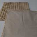 Pallene Faux Fur Plush Throw Pillow Covers 18x18 Set of 2, Luxury Soft Fluffy Striped Decorative Pillow Covers for Sofa, Couch, Living Room, Khaki