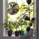 Hummingbird Stained Glass Decor for Women, Bird Lovers Suncatcher. Green Birds Art Walldecor.