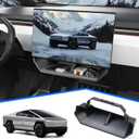 ELECFRESH Center Console Organizer Under Screen Storage Box for 2024 2025 2026Tesla Cybertruck Accessories, Dashboard Hidden Tray for Cybertruck (A)