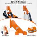 Chainsaw Hanger - 1Pack/2 Pack Chainsaw Holder, Heavy Duty Chainsaw Wall Mount, Garage Organization Garage Storage Shed Organizer Mounted Chainsaw Rack Tool Racks (1, Orange)