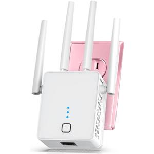 New WiFi Extender, 2026 WiFi Booster 1200Mbps Dual Band (5.8GHz/2.4GHz), WiFi Extender Signal Booster for Home with Ethernet Port Covers up to 19999sq.ft and 125+ Devices(Pure White)