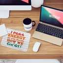 I Match Energy Funny Sarcastic Quote Square Non-Slip Waterproof Stitched Edge Mouse Pad, for Wireless Mouse Computers Office Home, Gifts for Coworker Friend Leader Mentor Teacher Boss Employee