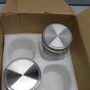 4Pack Glass Salad Jars with Lids Meal Prep,32 oz Leakproof Salad Container for Lunch with Dressing 4 Wet/Dry Cup Separation Ingredients, Storage Containers for Office Camping Picnic