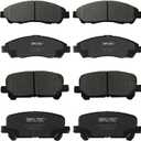 SIPAUTEC-Front & Rear Ceramic Brake Pads Replacement For(2009-2022 Honda Pilot),(2017-2022 Honda Ridgeline),(2007-2016 Acura MDX)