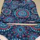 Kanu Surf Girls' Daisy UPF 50+ Beach Sport Halter Tankini 2-Piece Swimsuit (Daisy Red/White/Blue)