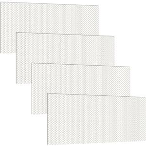 Frienda 4 Pcs Fluorescent Light Covers Replacement Flat Clear Prismatic Acrylic Ceiling Light Cover Panels(22" x 46" x 0.1")