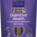 Get Naked Grain Free 1 Pouch 6.6 Oz Digestive Health Dental Chew Sticks, Large (EXP 08/20/27)