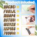 Honoson Boat Registration Numbers and Letters 252 Pcs 3-inch Personalized Stickers Vinyl Boat Registration Decals Boating Letter and Number Kit