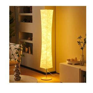 Soft Light Floor Lamp, 58 inch Simple Design Morden 3 Color Lighting Remote Control LED lamp with Tyvek Fabric Shade,Brightness Adjustable for Living Room Bedroom Game Room