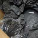 RVMasking Travel Trailer RV Cover 26-28ft, 7 Layers Extra-Thick Camper Cover Waterproof Windproof for Toy Hauler with 4 Tire Covers & Tongue Jack Cover & Propane Tank Cover, Dark Gray