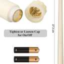 Treela 36 Pieces Flameless Taper Candles Flickering Faux LED Battery Operated Electric Fake Candles for Christmas Halloween Birthday Wedding Party(Ivory White,0.8x11 Inches,Smooth)