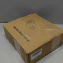 Walnut Wood Privacy Door Lever - Reversible Keyless Locksets Door Handles for Interior Bedrooms&Bathrooms Room Door Lock Zinc Alloy Base (1 Pack, Antique Brass, Privacy)