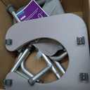 KEKOY Toilet Seat Risers for Seniors with Handles, Adjustable Height and Width Elevated Toilet Seat, Tool-Free Assembly Padded Seat for Elderly Handicap, Fits Most Round and Elongated Toilets, Grey
