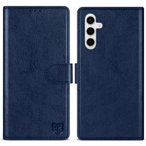 ZZXX for Samsung Galaxy S23 FE Wallet Case with [RFID Blocking] Card Slot Kickstand Magnetic Closure Leather Flip Fold Protective Phone Case for Galaxy S23 FE 5G Case Wallet(Blue-6.4 inch)
