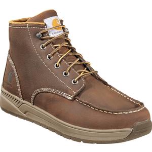 Carhartt Men's Cmx4023 4" Ltwt Pt Moc Toe Caswedge Work Boot (10.5, Brown Oil Tanned Leather)