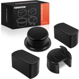 A-Premium Tailgate Hinge Pivot Bushing Insert Kit Compatible with - Ford F150 F250 F350 F450 F550 & Dodge Ram 1500 2500 3500; Left & Right, Bed & Gate, 4PCS Set; Replace# E7TZ99430B22A F6TZ99430B23AA