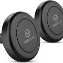 Magnetic Phone Holder for Car, WixGear [2 Pack] Universal Air Vent Magnetic Phone Mount for Car, Car Phone Holder Mount for Cell Phones and Mini Tablets with 4 Metal Plates