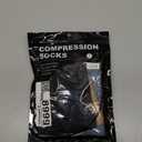 Compression Stockings for Women & Men, 2 Pairs 15-20mmHg Thigh High Compression Socks for Varicose Veins, Swelling, Pregnant (Small, Open Toe/Black*Beige/2 Pair)