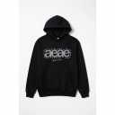 Aelfric Eden Pearl Letter Print Hoodies Men Women Fleece Sweatshirt Hooded Fashion Casual Streetwear Unisex Hoodie Pullover Black M